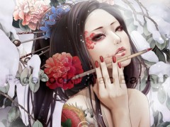 唯美的纹身美女