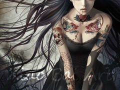 唯美的纹身美女